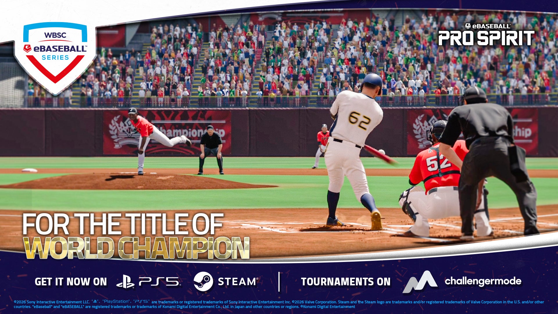 コナミ、WBSC主催の野球eスポーツ世界大会に『eBaseball™: PRO SPIRIT
