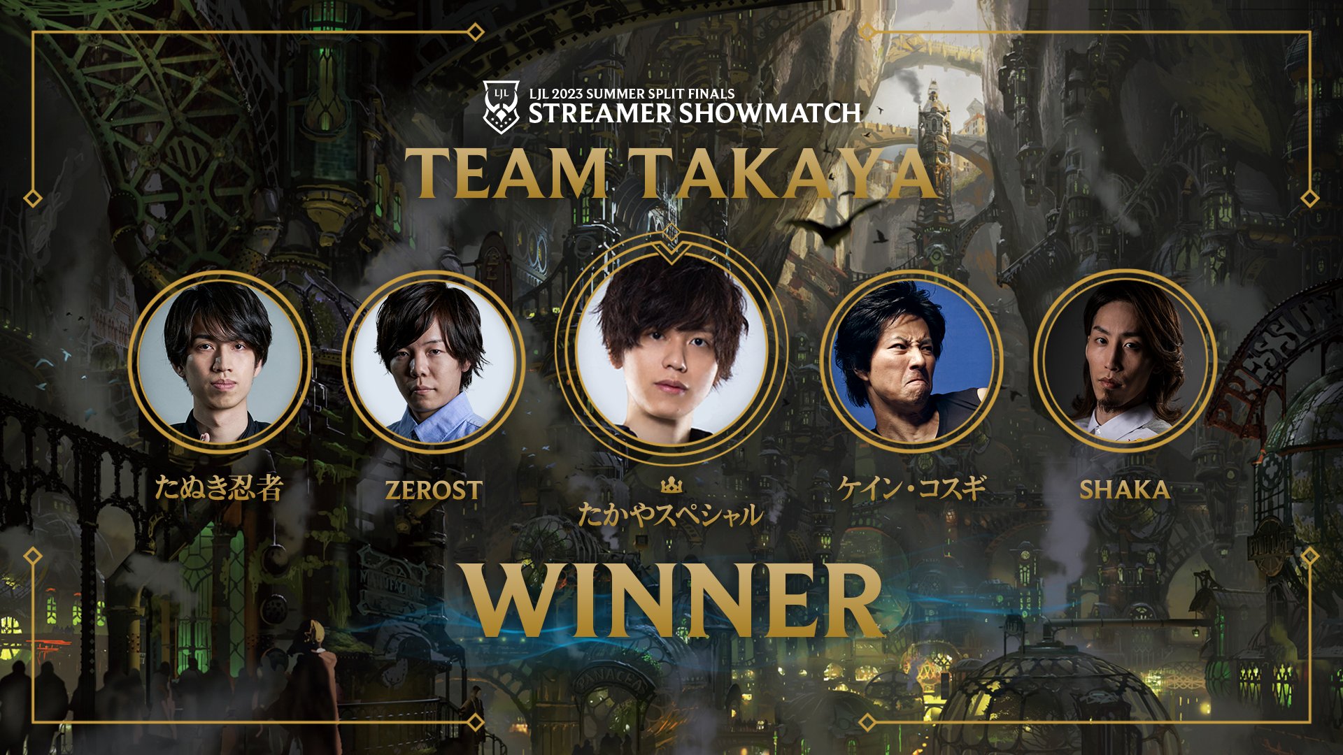 LoL】たかやスペシャル氏率いる「Teamたかや」が激闘を制す