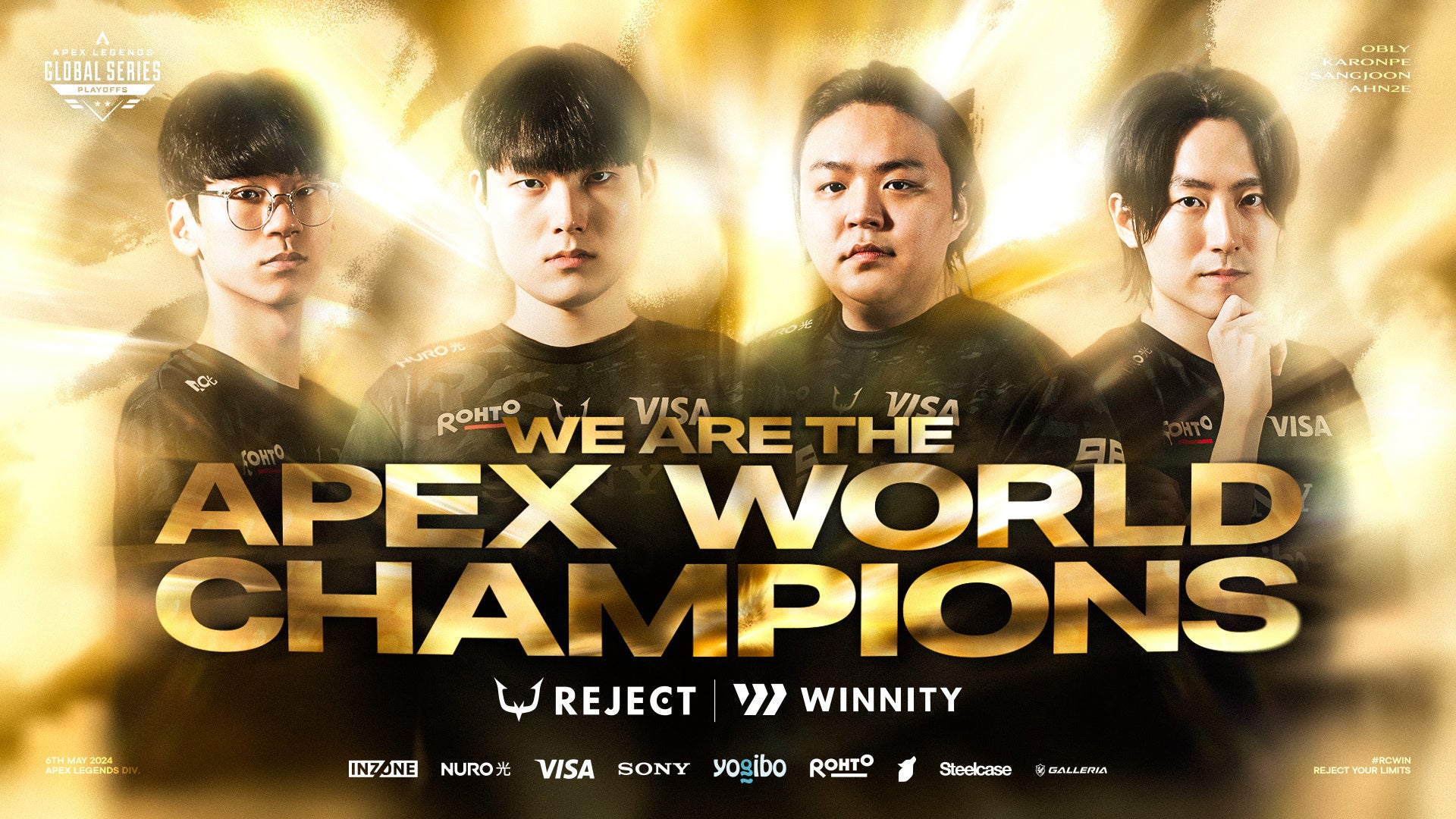 NEWS】REJECTがApex Legends Global Series Year4 Split1