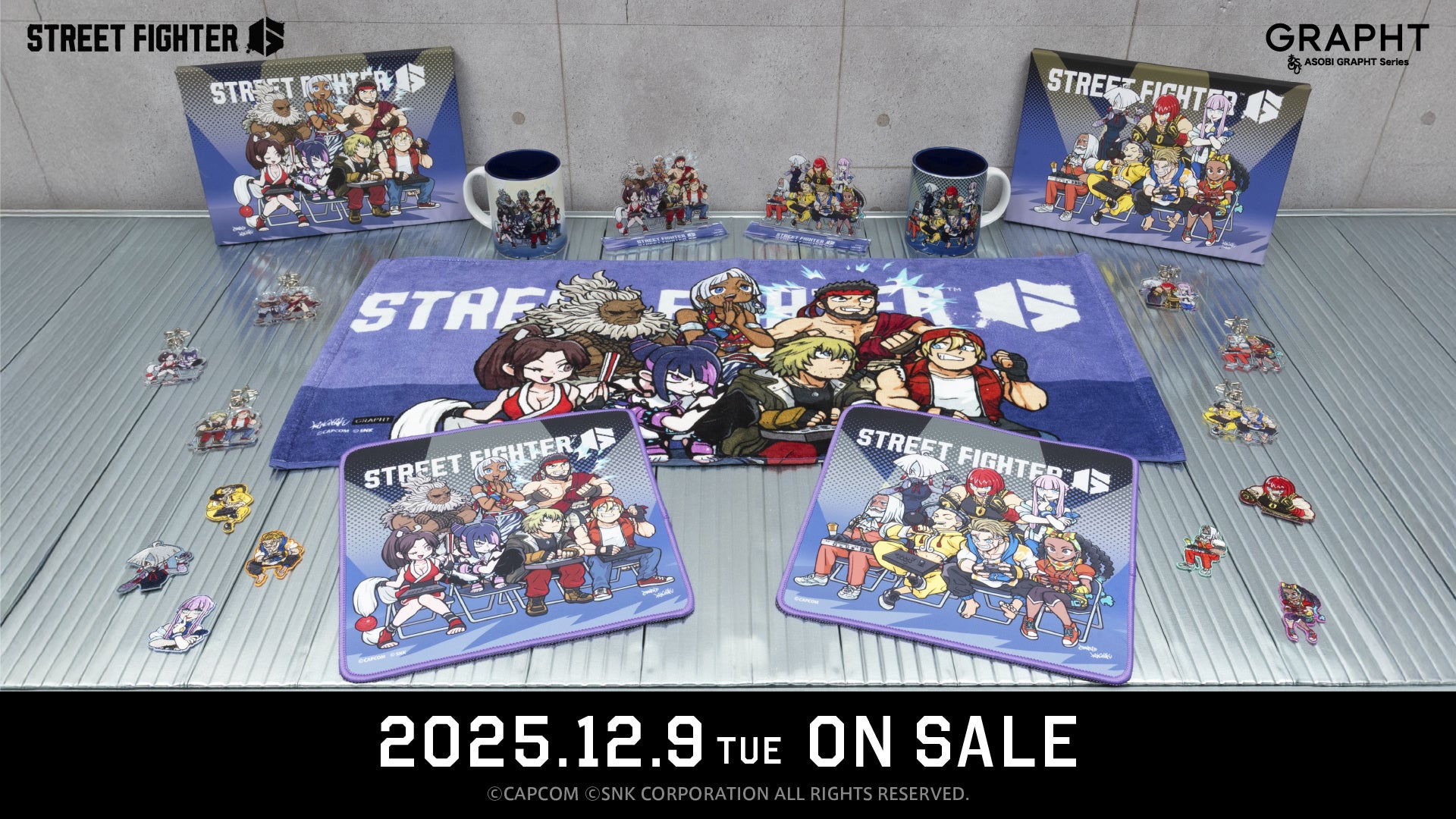 新作アイテム】タオルやキャンバスアートも！『ストリートファイター6